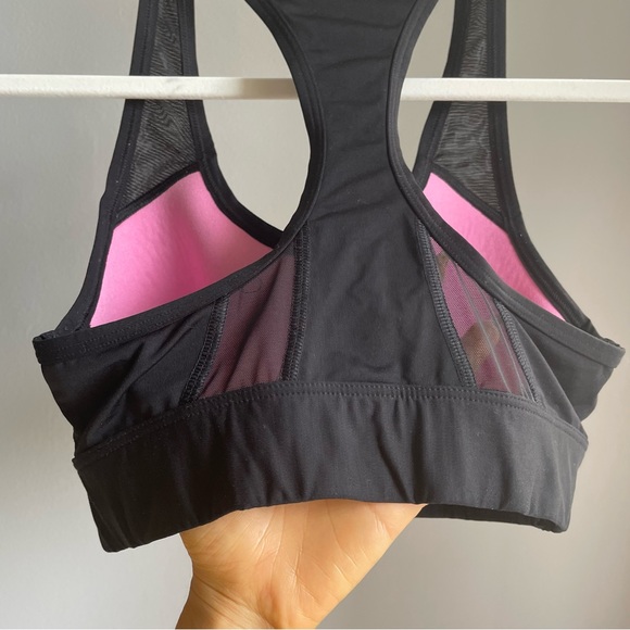 Victoria’s Secret PINK Gym Black RacerBack Mesh Sports Bra - Picture 5 of 7